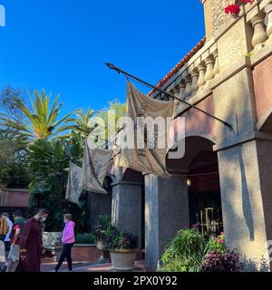 Orlando, FL USA - 27. November 2021: Die Fahrt mit dem Tower of Terror in den Hollywood Studios Walt Disney World in Orlando, Florida. Stockfoto