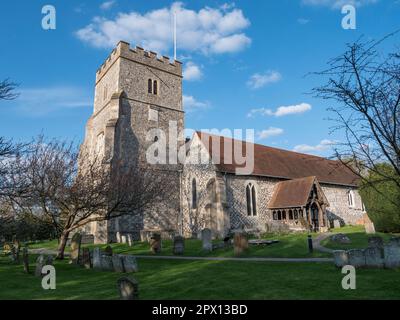 Die Holy Trinity Church in Cookham, ein kleines Dorf an der Themse, Berkshire, Großbritannien. Stockfoto