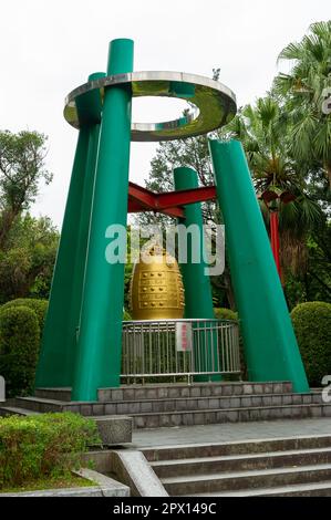 Die Friedensglocke im 228 Peace Memorial Park, Taipei, Taiwan Stockfoto