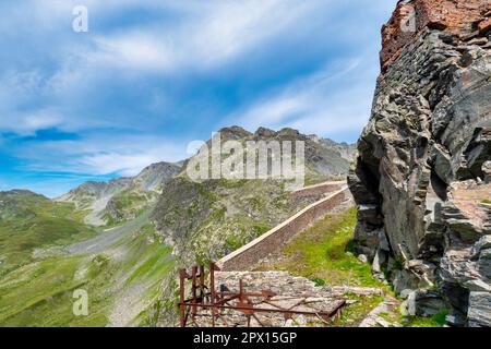 Ein Blick auf Fort de la Redoute-Ruinée, Alpen, Frankreich Stockfoto