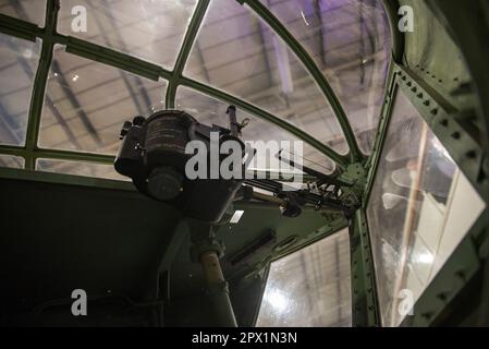 Bristol Blenheim IV Cockpit Interieur Stockfoto