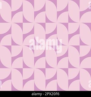 Groovy Nahtloses Muster. Hintergrund im Retro-Stil. Sich wiederholendes geometrisches Vintage-Design für Drucke. Wiederholte Mosaikpatern. Frohe 70s-Tapete. Wiederhole Stock Vektor