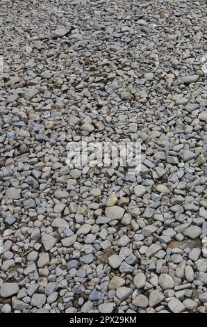 Textur von vielen Schotter. Stein ist eine solide Basis für Stiftung Stockfoto