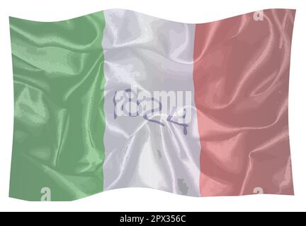 Die Markierung als am Alamo Schlacht flattern geflogen Stockfoto