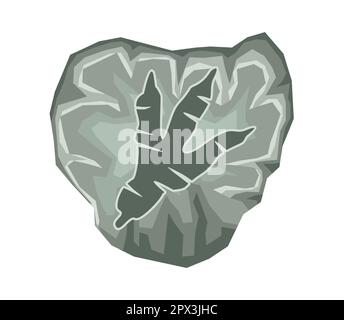 Archäologische Ausgrabung von Fossilien Stock Vektor