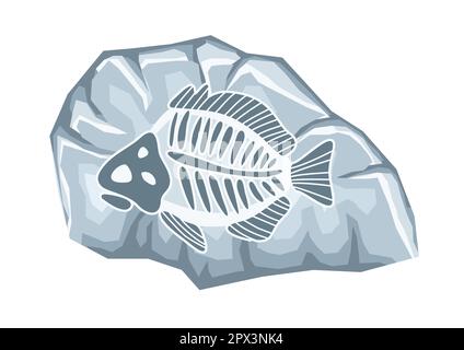 Archäologische Ausgrabung von Fossilien Stock Vektor