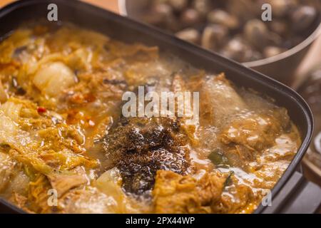 Hausgemachte Fischköpfchen-Suppe Stockfoto