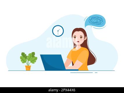 Persönliche Entwicklung mit Menschen, die mentale Probleme, Wachstum und Selbstverbesserung entwickeln, wie eine Anlage in flachem Cartoon handgezeichnete Vorlagen Illustration Stockfoto
