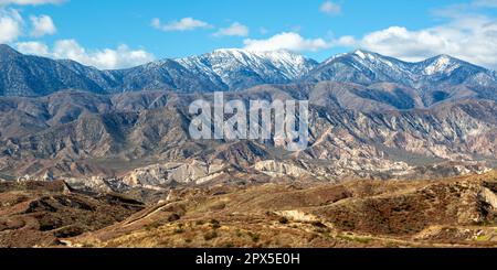 San Gabriel Mountains Landschaftspanorama Reisen Sie in der Nähe von Los Angeles in Kalifornien, USA Stockfoto
