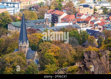 Bode Valley im Herbst Harz Stockfoto