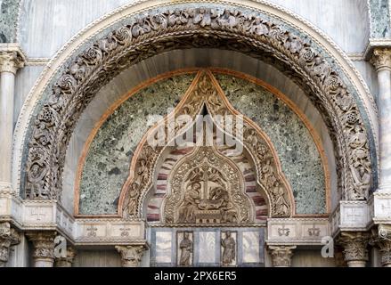 Teilansicht des Saint Marks Basilika Venedig Stockfoto