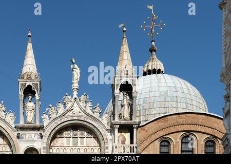 Teilansicht des Saint Marks Basilika Venedig Stockfoto