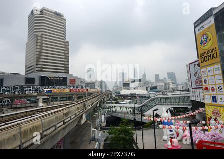 Bangkoks veränderte Skyline. Stockfoto