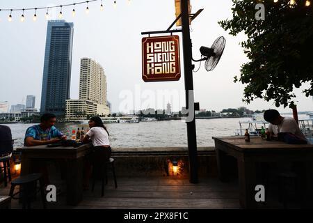 Das Hong Sieng Kong Restaurant und Bar in Bangkok, Thailand. Stockfoto