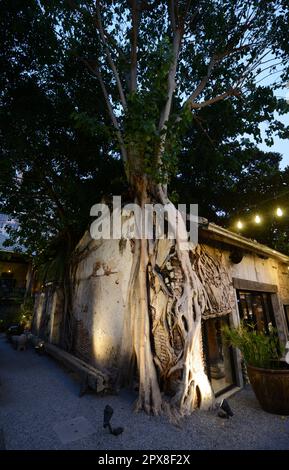 Das Hong Sieng Kong Restaurant und Bar in Bangkok, Thailand. Stockfoto