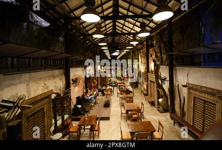 Das Hong Sieng Kong Restaurant und Bar in Bangkok, Thailand. Stockfoto