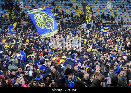 Frosinone, Italien, 01. Mai 2023, Festeggiamenti Friosinone Calcio promozione in Serie A , Francesco Paris/Alamy Live News Stockfoto