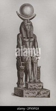 Die Bronzestatue von Osiris. Das Alte Ägypten. Osiris ist der gott der Fruchtbarkeit, der Landwirtschaft, des Jenseits, der Toten, der Auferstehung, Leben und Vegetation in der alten ägyptischen Religion. Stockfoto