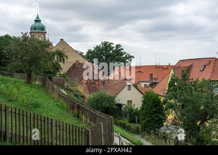 Straßen einer alten historischen Stadt Stolpen. Sachsen. Deutschland Stockfoto