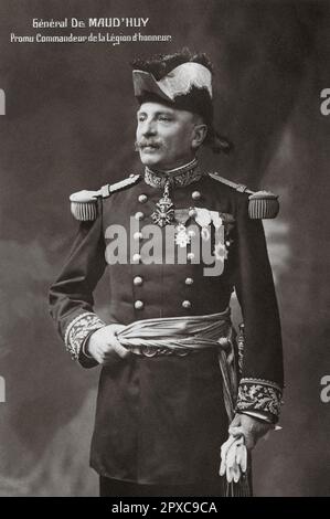 Erster Weltkrieg Französischer General de Maud'huy. Louis Ernest de Maud'huy (1857–1921) war ein französischer General des Ersten Weltkriegs und erster Chef der Pfadfinder von Frankreich. Stockfoto