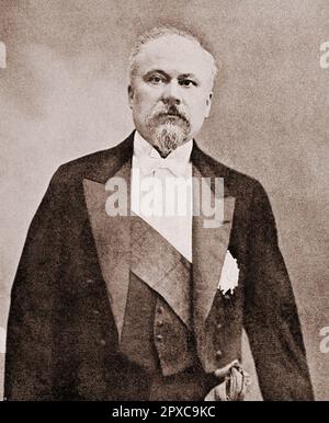 Raymond Poincare. Raymond Nicolas Landry Poincare (1860-1934) war ein französischer Staatsmann, der von 1913 bis 1920 dreimal als 58. Premierminister Frankreichs und als Präsident Frankreichs diente. Stockfoto