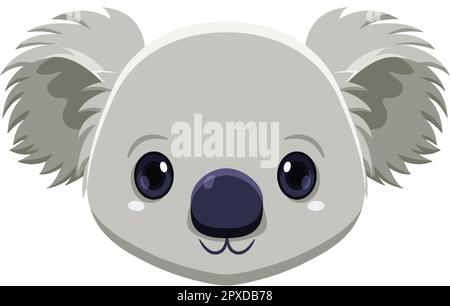 Süße Koala-Zeichentrickfigur Stock Vektor