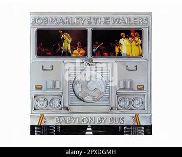 Bob Marley & The Wailers - Babylon mit dem Bus - Vintage L.P Musik Vinyl Schallplatte Stockfoto