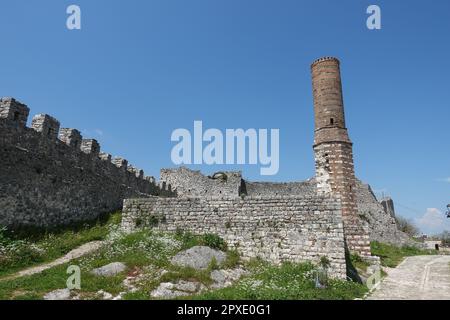 Ruinen der roten Moschee in Burg Berat, Albanien Stockfoto