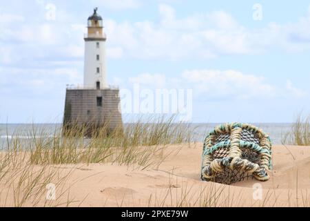 Rattray Leuchtturm, Aberdeenshire, Schottland Stockfoto