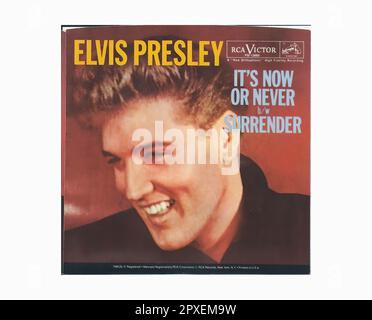 Elvis - 1984 08-1 A - Vintage 45 U/MIN Musik Vinyl Schallplatte Stockfoto