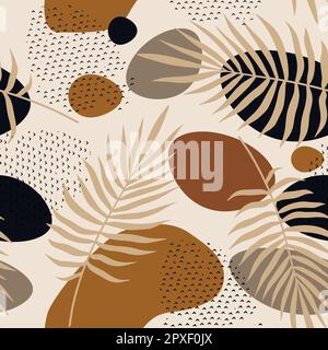 Boho, Bali Seamless Pattern. Grafik für Hintergrund, Hochzeitseinladung, Party-Flyer, Veranstaltungsbroschüre, Papierpackung, Handgezeichnet, digitales Sammelalbum Stock Vektor