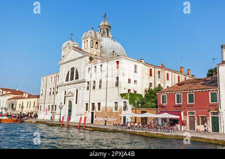 Kirche Le Zitelle (Chiesa di Santa Maria della Presentazione) an der Fondamenta San Giovanni neben dem Giudecca-Kanal, Giudecca, Venedig Stockfoto