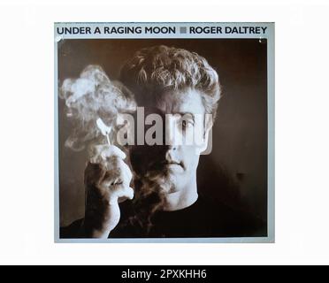 Roger Daltrey - Under A Raging Moon - Vintage L.P Musik Vinyl Schallplatte Stockfoto