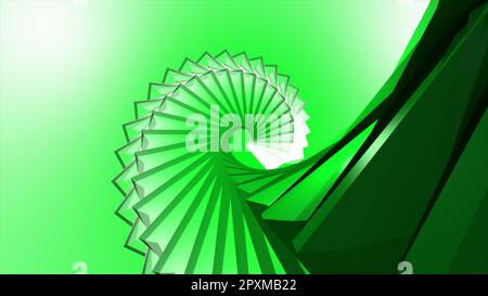 Abstrakter ultravioletter Tunnel mit Neonstrahlen, leuchtenden Linien, Rundbogen, Loop-Bewegung eines leuchtenden Neonrings und dunklem Sternhintergrund der Galaxie. Kreise-Laser Stockfoto