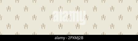 Eigenartiges Lino-Schnitt-Motiv-Vektormuster für Blattsplitter. Nahtlose Dekoration eines skurrilen Blattdesigns für den hintergrund von scandi. Stock Vektor