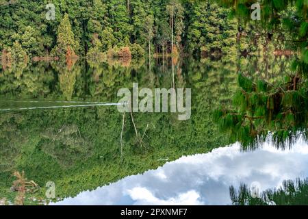 Bergsee in wunderschöner kolumbianischer Natur. Stockfoto