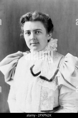 Frances Cleveland. Porträt der Ehefrau von Präsident Grover Cleveland, Frances Clara Cleveland Preston (geborene Folsom, 1864-1947), von Frances Benjamin Johnston, 1897 Stockfoto