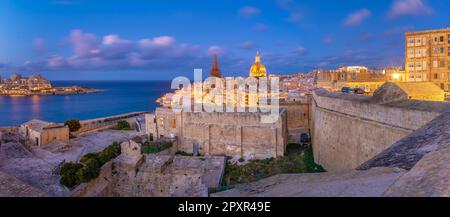 Blick von Valletta, der Hauptstadt von Malta Stockfoto