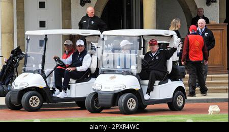 Turnberry, Ayrshire, Schottland, Großbritannien. 2. Mai 2023. Ex-Präsident Donald Trump besucht Trump Turnberry für eine Runde Golf am 02. Dezember 05/23. Gutschrift: CDG/Alamy Live News Stockfoto