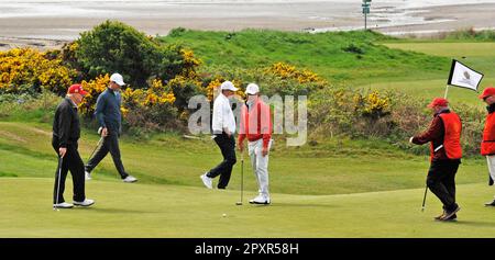 Turnberry, Ayrshire, Schottland, Großbritannien. 2. Mai 2023. Ex-Präsident Donald Trump besucht Trump Turnberry für eine Runde Golf am 02. Dezember 05/23. Gutschrift: CDG/Alamy Live News Stockfoto