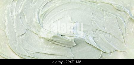 Kosmetikgel mit Aloe-Vera-Hintergrund. Hautpflegetextur. Stockfoto