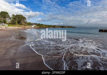 Kells Bay Beach an der Dingle Bay im Ring of Kerry am Wild Atlantic Way, Kells County Kerry Stockfoto