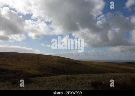 Der Fußweg zwischen White Coppice und Great Hill folgt dem Dean Black Brook The West Pennines Lancashire England Stockfoto