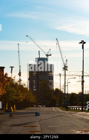 Göteborg, Schweden - Oktober 17 2021: Karlatornet im Bau. Stockfoto