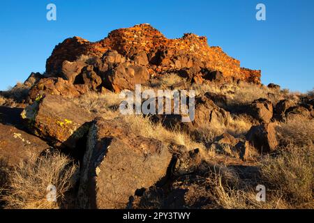 Zitadelle Pueblo ruinieren, Wupatki National Monument, Arizona Stockfoto