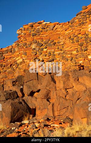 Zitadelle Pueblo ruinieren, Wupatki National Monument, Arizona Stockfoto