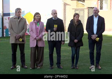 Horacio Rodríguez Larreta und sein Team. Buenos Aires, Argentinien. Stockfoto