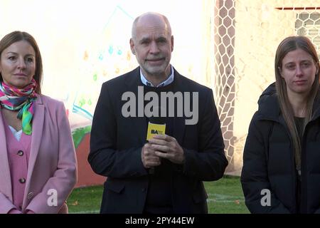 Horacio Rodríguez Larreta und sein Team. Buenos Aires, Argentinien. Stockfoto