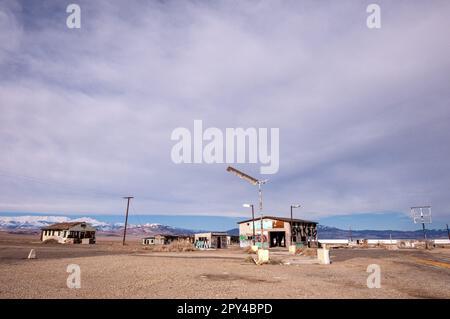Geisterstadt am Highway 95 in Nevada. USA Stockfoto