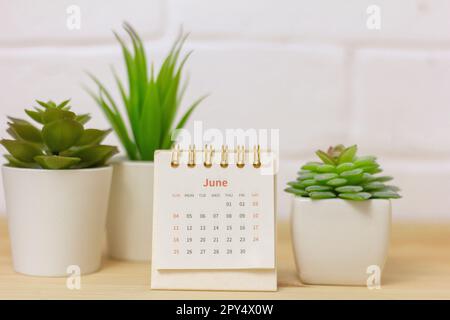 Kalender für den 2023. Juni, um deine Zeit zu planen Stockfoto